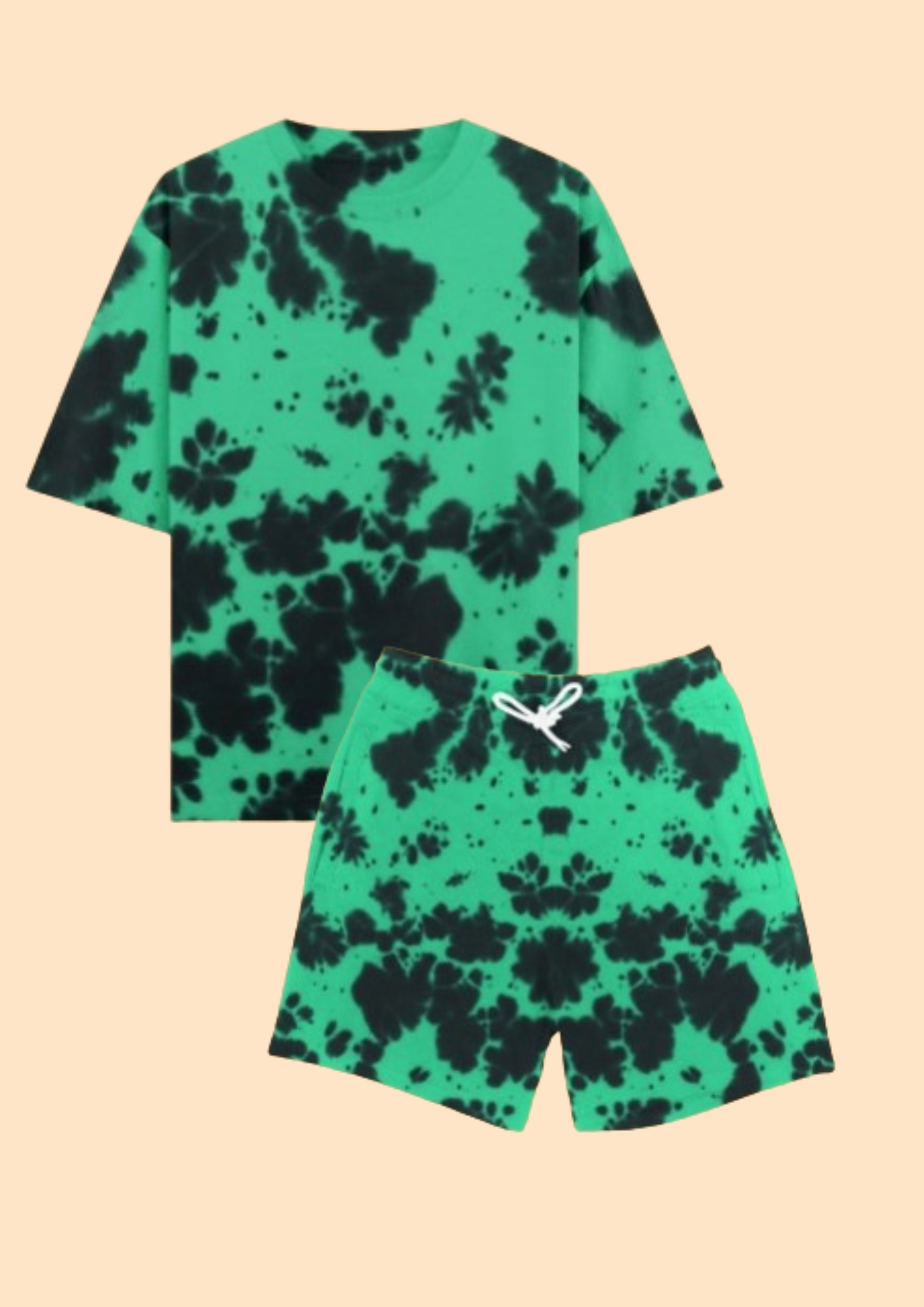 Tie Die BLACK AND GREEN - Full Set