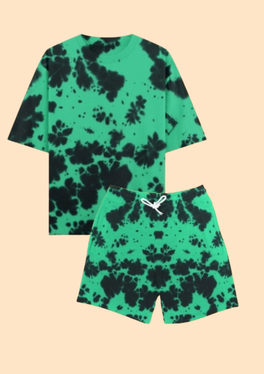 Tie Die BLACK AND GREEN - Full Set